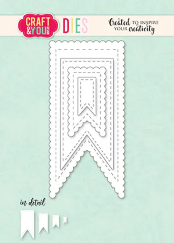 Bilde av Craft & You - Dies - CW333 - Biscuit Pennants