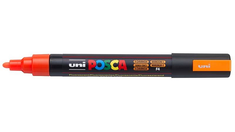 Uni POSCA - PC-5M - Medium 1,8-2,5mm - F4 - Fluorescent Orange