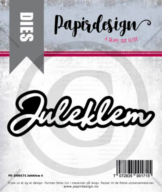 Hovedbilde Papirdesign Dies PD1900171 - Juleklem 4