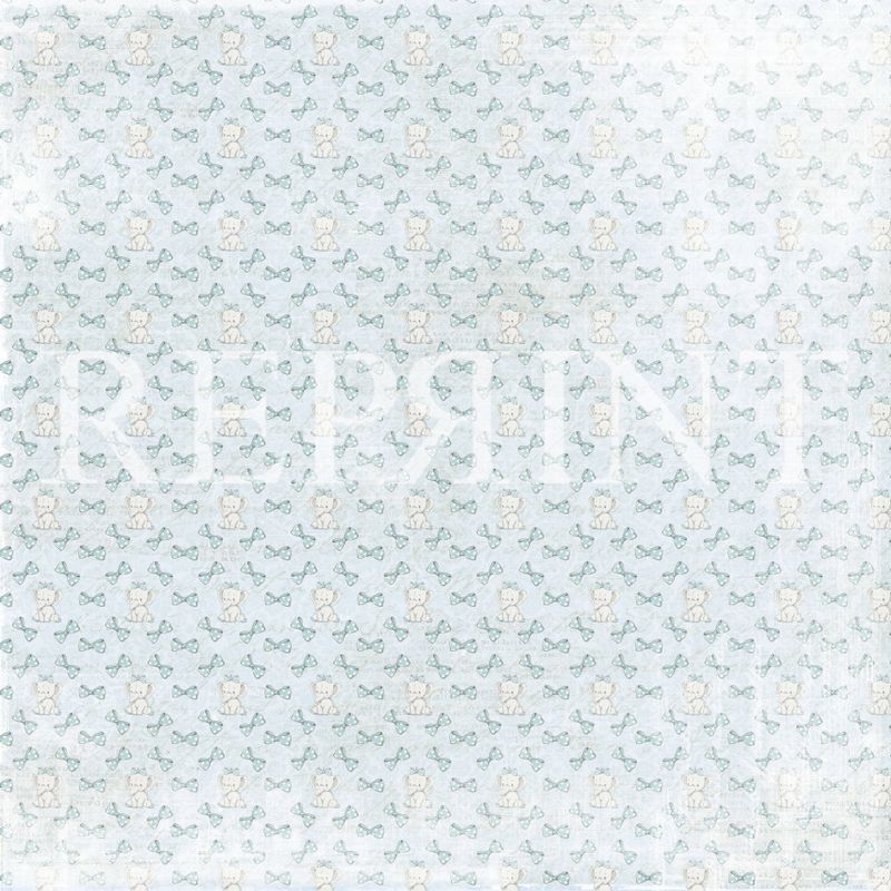 Reprint - 12x12 - RP0305 - Sweet Baby - Blue Bow