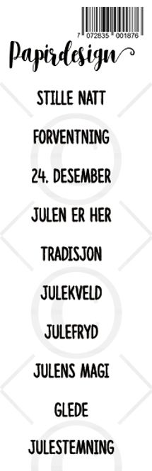 Hovedbilde Papirdesign - Transparent Stickers - 1900187 - Stille natt