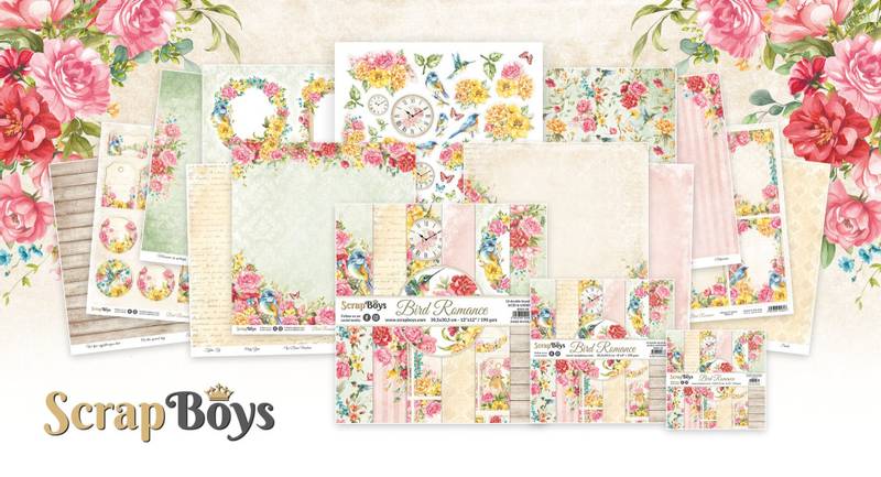 ScrapBoys - Bird Romance - 12x12 - Paper Pack
