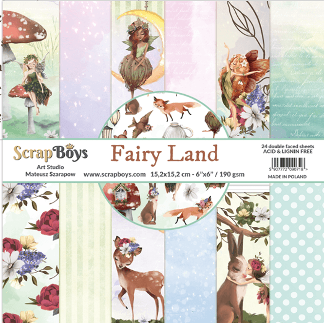 Hovedbilde ScrapBoys - Fairy Land - 6x6 Paper Pad