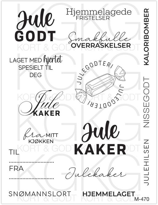 Hovedbilde Kort & Godt - M-470 - Jule godt og smakfulle fristelser