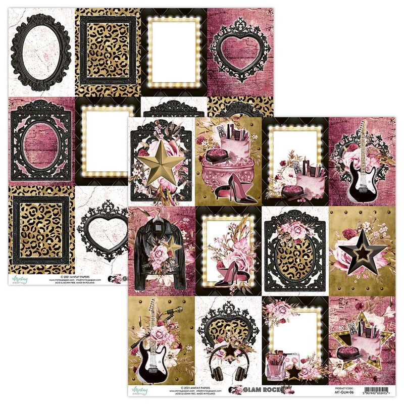 Mintay - GLM - 12x12 - Glam Rock - 06 Picture Sheet