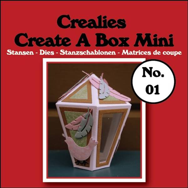 Crealies - Dies - Create A Box 1 mini - Lantern mini