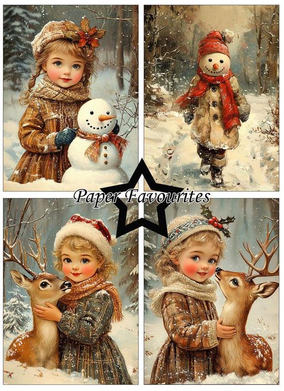 Paper Favourites - A6 Paper Pack - PFA592 - Vintage Winter