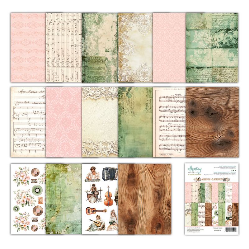 Mintay - MUS - 6x8 Add on Paper Pack - Music Garden