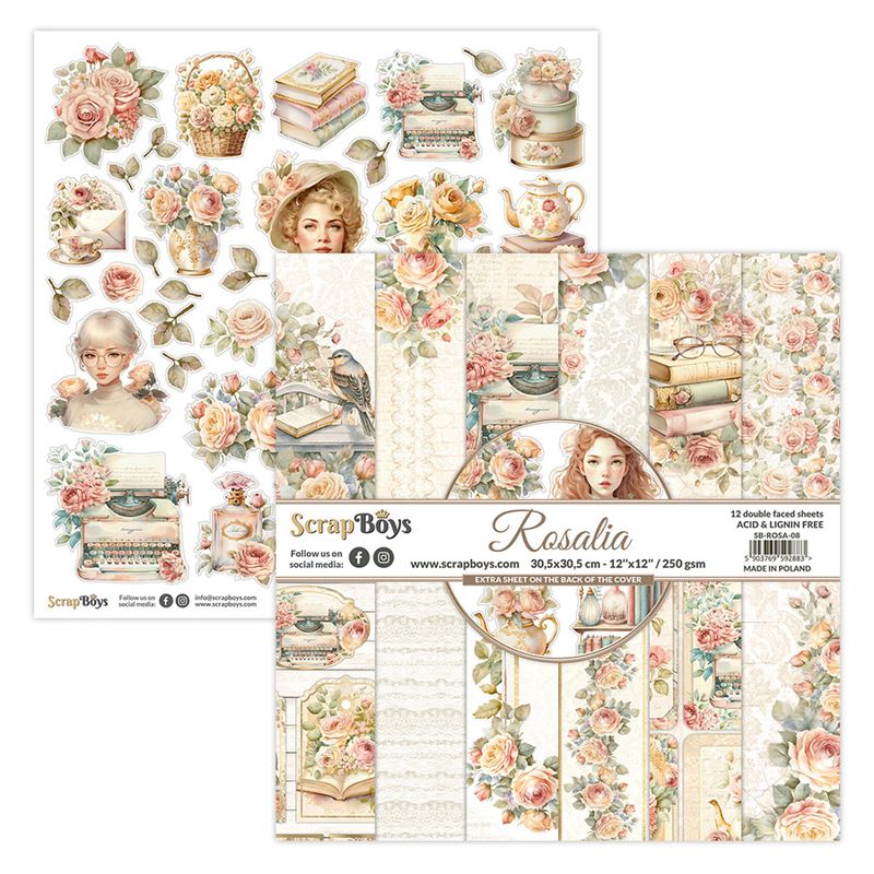ScrapBoys - Rosalia - 12x12 - Paper Pack