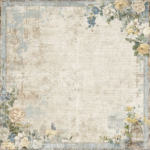 Hovedbilde Reprint - 12x12 - RP0758 - Summer Meadow - Floral Frame