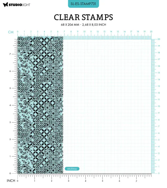  Studio Light - 731 - Essentials Clear Stamps - Grungy Pattern