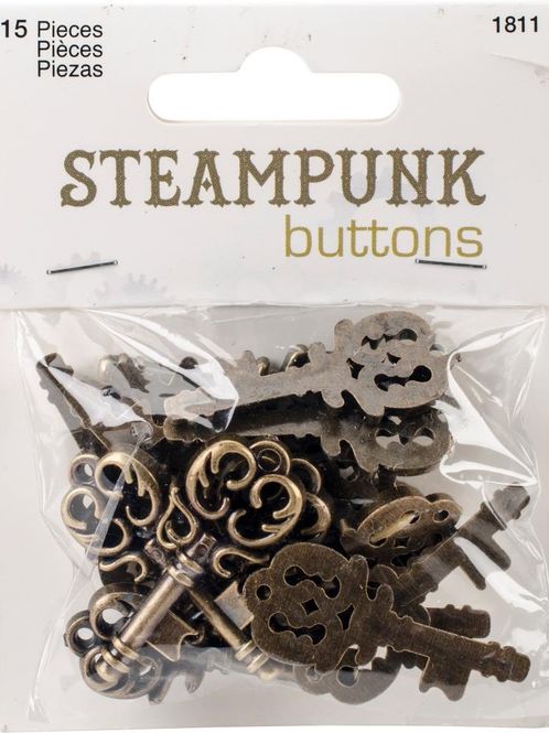 Hovedbilde Blumenthal - Steampunk Buttons - 1811 - Antique Gold Key