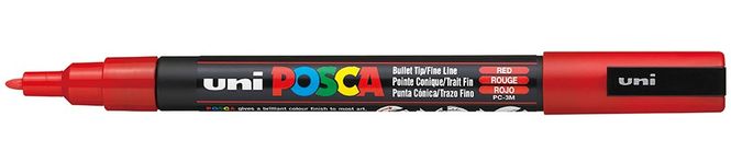Hovedbilde Uni POSCA - PC-3M - Fine 0,9-1,3mm - 15 - Red