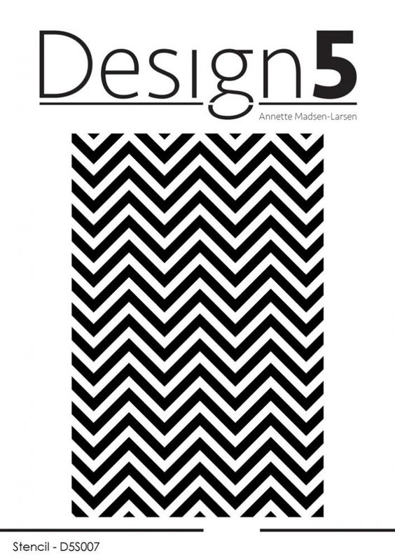 Design5 - Stencil - D5S007 - 8x12 cm - Zig Zag