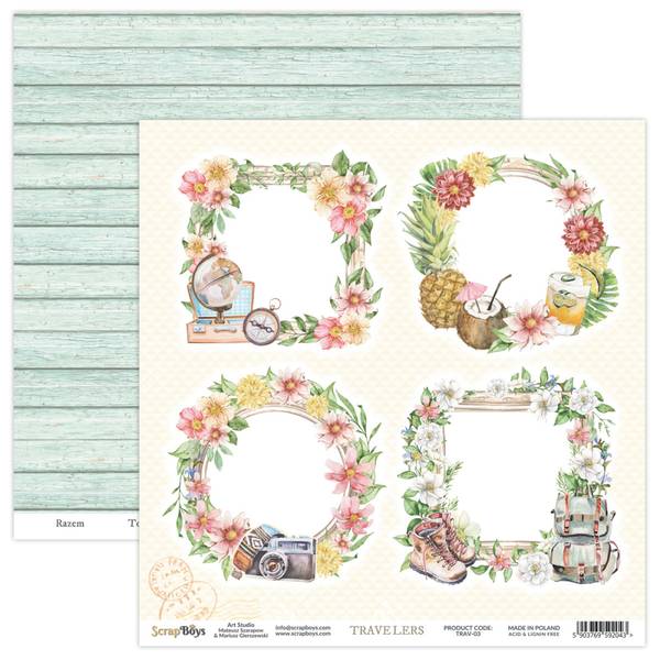 ScrapBoys - Travelers - 12x12 - TRAV-03