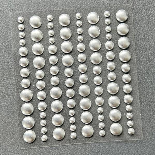 Simple and Basic - SBA029 - Enamel Dots - Metallic Silver Matte