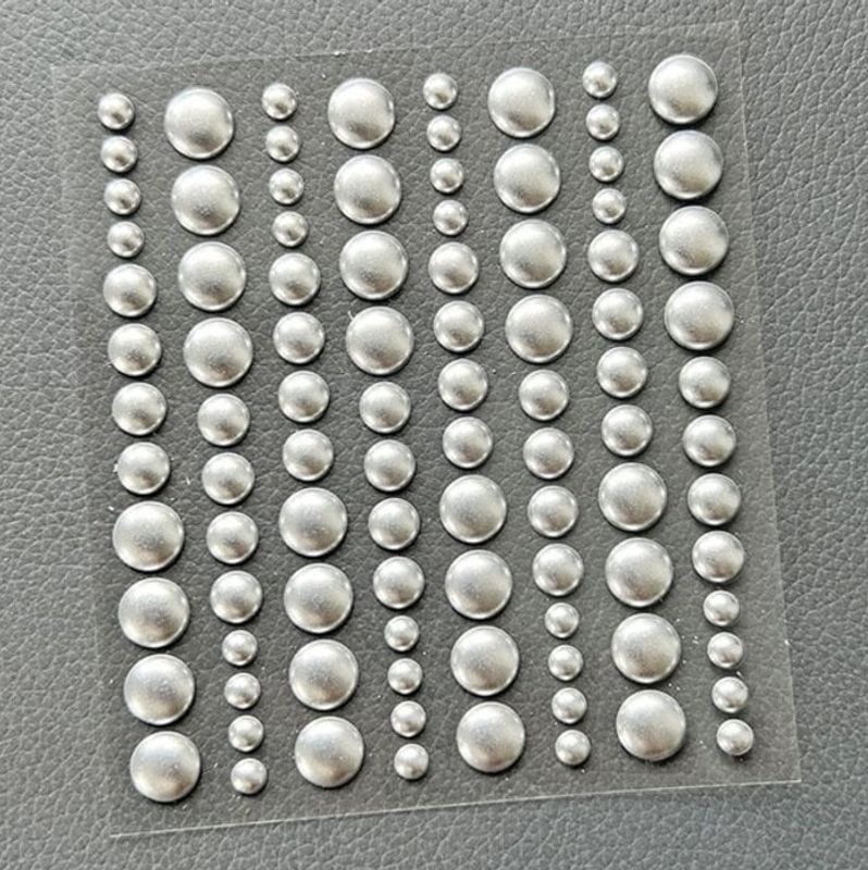 Simple and Basic - SBA029 - Enamel Dots - Metallic Silver Matte
