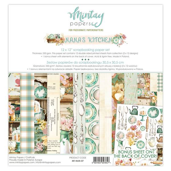 Mintay - NAN - 12x12 Paper Set - Nana's Kitchen