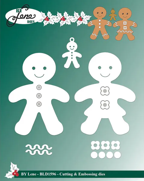 By Lene - Dies - BLD1596 - Gingerbread Figures