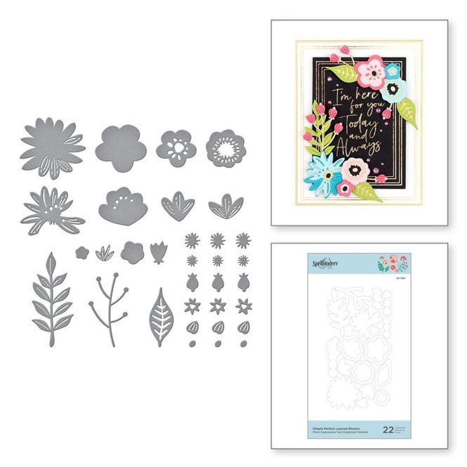 Hovedbilde Spellbinders - S4-1091 - Dies - Simply Perfect Layered Blooms 