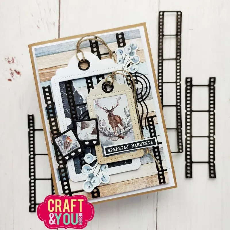 Craft & You - Dies - CW266 - Film Strip 2,4 x 14 cm