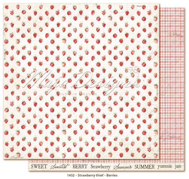 Maja Design - 1444 - Strawberry thief - 12x12 Paper Pack - inkl monochromes