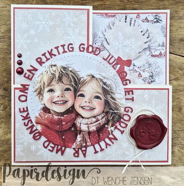 Papirdesign - 12x12 - PD 1548 - Julekveld - Julen hjemme