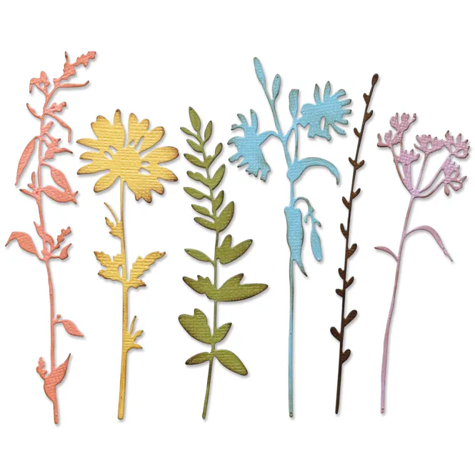 Hovedbilde Sizzix - Thinlits - 666565 - Vault Wildflowers