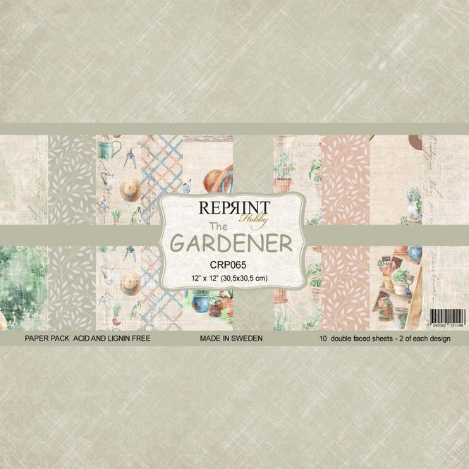 Hovedbilde Reprint - 12x12 - CRP065 - The Gardener Paper Pack