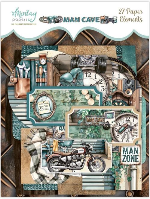 Hovedbilde Mintay - MAN - Man Cave - Paper Elements - 27 pcs