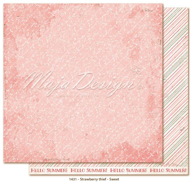 Maja Design - 1444 - Strawberry thief - 12x12 Paper Pack - inkl monochromes