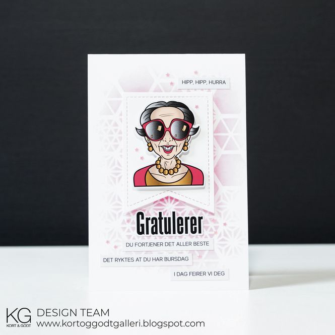 Hovedbilde Kort & Godt - Stickers - ST1004 - Pensjonist Dame