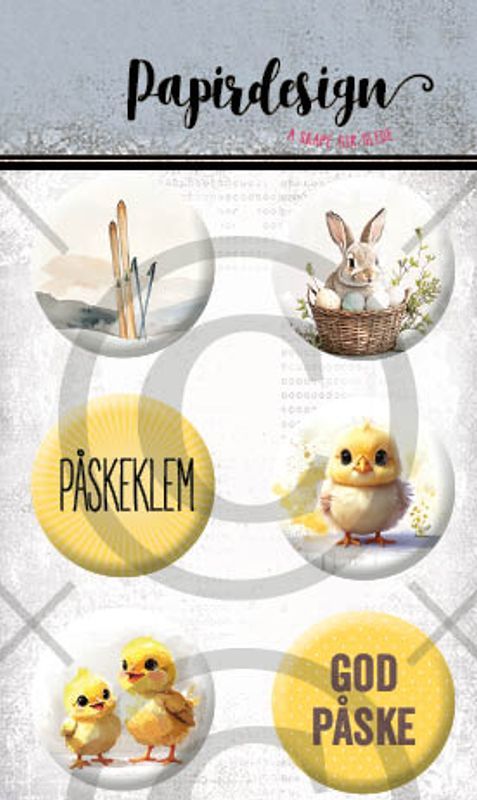 Papirdesign - Buttons - 1632 - Påske 3
