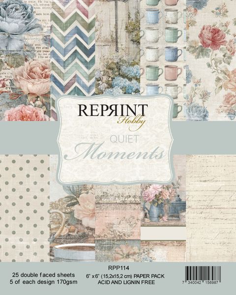 Reprint - 6x6 - RPP114 - Quiet Moments - Paper Pack