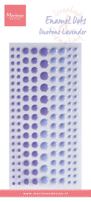 Hovedbilde Marianne Design - PL4529 - Enamel dots - Duotone Lavender