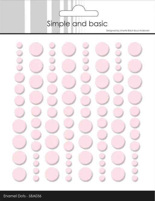 Hovedbilde Simple and Basic - SBA036 - Enamel Dots - Light Pink