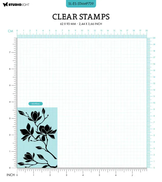  Studio Light - 739 - Essentials Clear Stamps - Magnolia