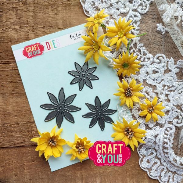 Craft & You - Dies - CW280 - Magda's Sunflower