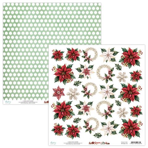 Hovedbilde Mintay - SOJ - 12x12 - Season of Joy - 10 - Die-Cut Sheet - Flora