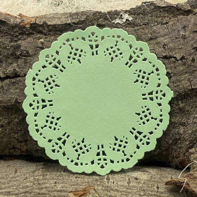 Hovedbilde Papirdesign - Doilie Kakeservietter - 10 cm - Grønn - 50 stk
