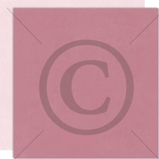 Hovedbilde Papirdesign - 12x12 - PD 1555 - Monokromatisk - Rosa