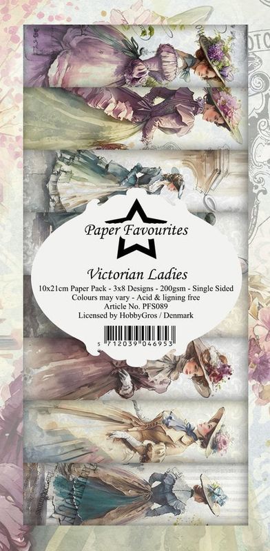 Paper Favourites - SlimLine Paper Pad - PFS089  Victorian Ladies