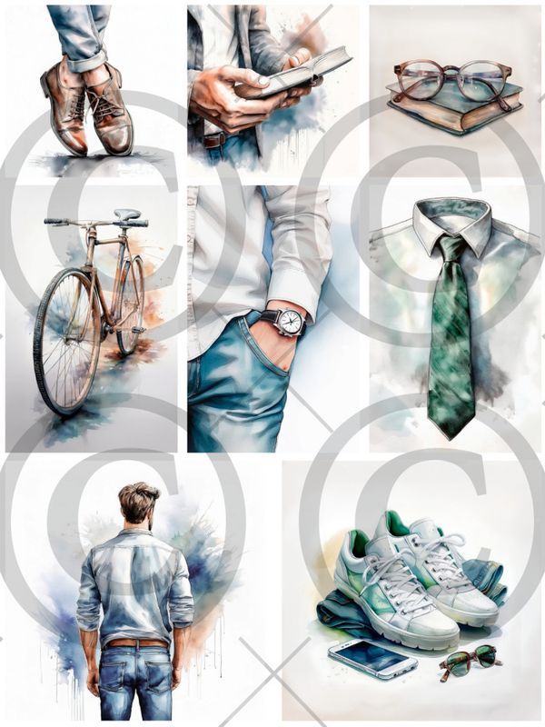 Papirdesign -  A4 Motivark - PD 1456 - Herremann