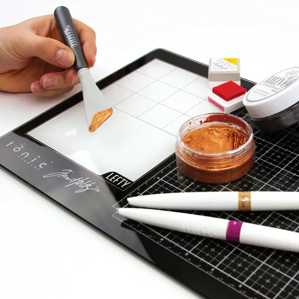 Tim Holtz - 2632E - Travel Glass Mat - 10.25x15.7