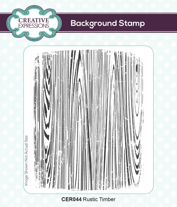 Hovedbilde Creative Expressions - A6 Background Stamp - Rustic Timber