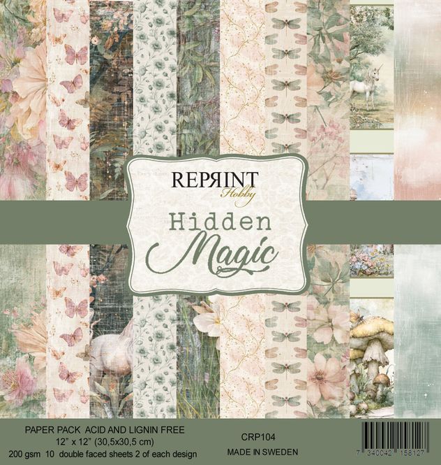 Hovedbilde Reprint - 12x12 - CRP104 - Hidden Magic - Paper Pack