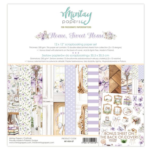 Mintay - HSH - 12x12 Paper Set - Home, Sweet Home
