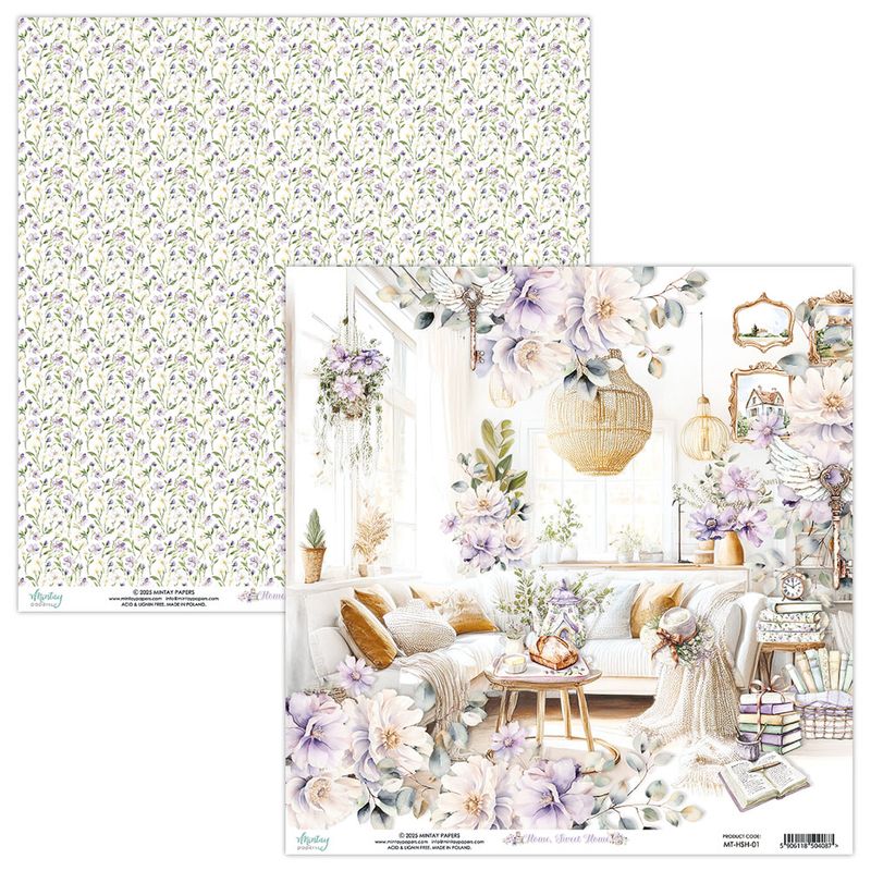 Mintay - HSH - 8x8 Paper Pad - Home, Sweet Home