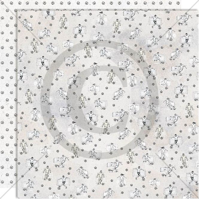 Hovedbilde Papirdesign - 12x12 - PD 1603 - Fremtidsdrøm - Fotballspillere