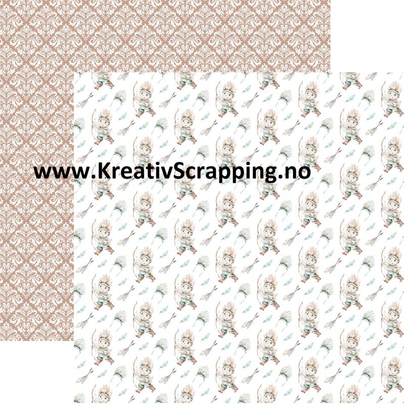 Jorunns Scrapperier - 2022-03 - Barndom - Indianer Mato